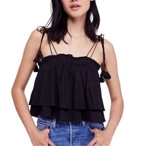 NWOT Free People Intimately No Lies Black Bodysuit